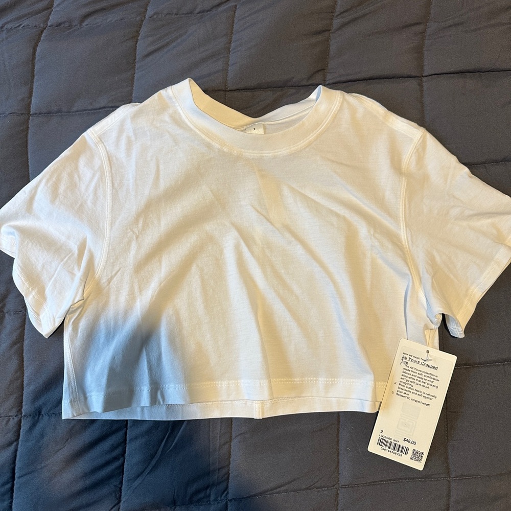 Lululemons all yours cropped tee